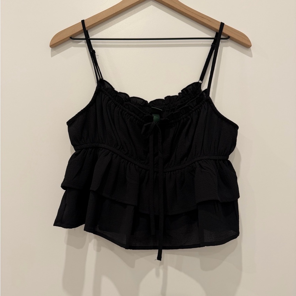 Wild Fable Black Layered Tank Top